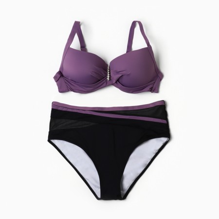 Separate female swimsuit, purple color, size 60