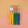 Frushed off with a cap, 12 cm, 5 pcs, colorful color