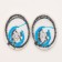 A set of Thermonacles "Eyes": right and left, 2.7 × 2 cm, oval, blue color, 100 pcs.