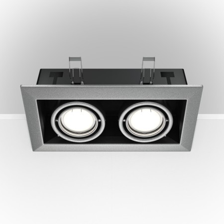 The built-in lamp Technical DL008-2-02-S, GU10, 2x50 W, 245x126x72 mm, silver-1