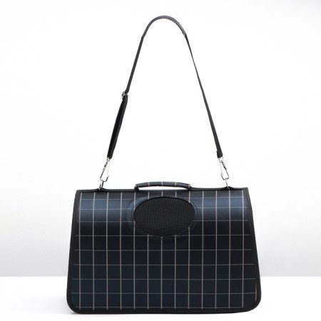 Bag - Animal Carriage "Cell", black, size m, 43 x 21 x 26 cm-1