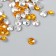 Decor for creativity in the bottle "Rhinestones. Bright yellow" set 250 pcs d = 0.6 cm 4x3x3 cm