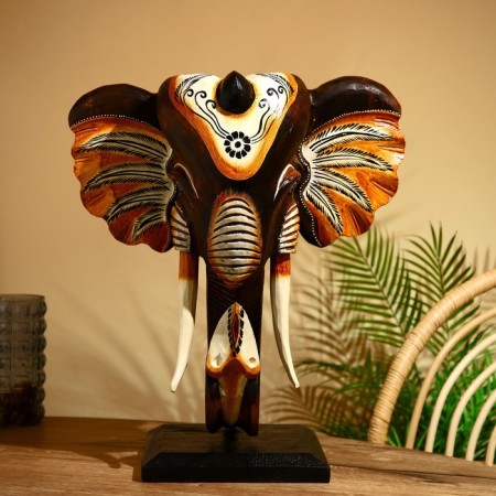 Souvenir "Elephant Head" on a stand, Albezia 60 cm