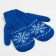 Female mittens, blue color, size 18