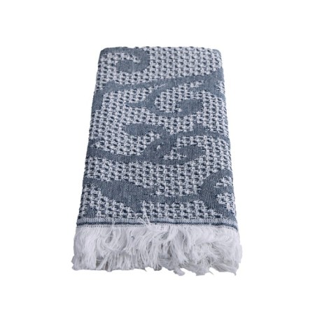 Waffle towel with fringe "monogram", size 40x60 cm-2