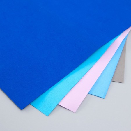 Foamiran 1 mm, 25x25 cm (set of 5 sheets) col. Assorted-1