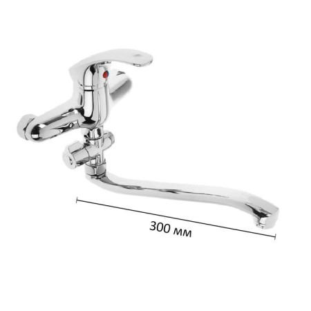 Accoona A7053 bath mixer, single -leaf, brass, chrome-1