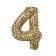 Foil ball 32 "number 4, leopard color