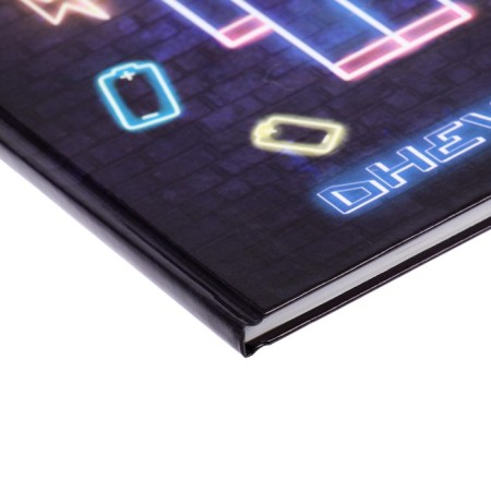 Diary for grades 1-4, "Robot. Neon Sign", solid cover 7BC, glossy lamination, 48 sheets-2