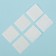 Velcro adhesive base "Square", set of 30 pcs., Size 1 pcs: 2 × 2 cm