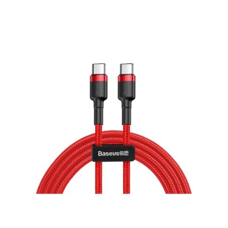 Baseus cable, type-C-type-C, 3A, 1 m, red-1