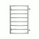 Water towel Terminus "Classic" P8, 500x800 mm, lateral connection, chrome