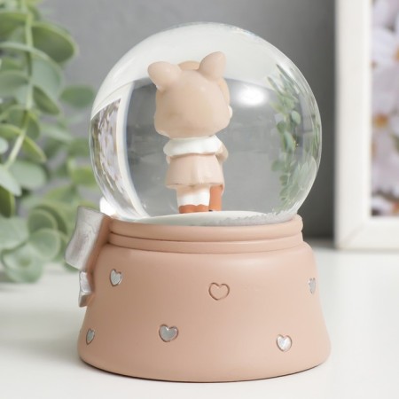 Souvenir Polystone Water Ball Light "Kids - First Love" Mix D = 6.5 cm 9.5x7x7 cm-5