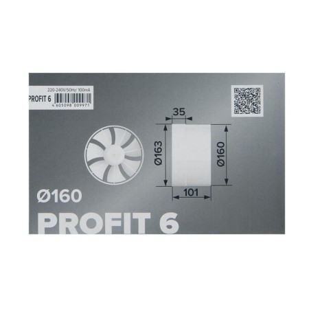 Exhaust Era Profit 6, D = 160 mm, 220–240 V, channel fan-4