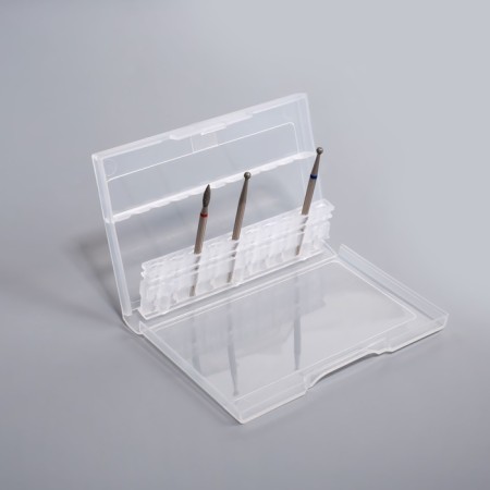 Organizer for cutters, 10 departments, 8.5 × 5.5 cm, transparent color-1