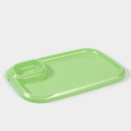 Shane -sauced dish 30.3x21x2.5 cm, green color