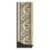 Mirror with engraving in the baguette frame, baroque silver 106 mm, 70x92 cm