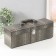 Casket wood, leatherette under the bottle "Gray snake" 5 items 35.5x15x11.5 cm