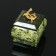 The casket "Crowned Lizard", 5x5x5 cm, natural stone, coil