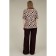 Female blouse, size 46, beige color 60564