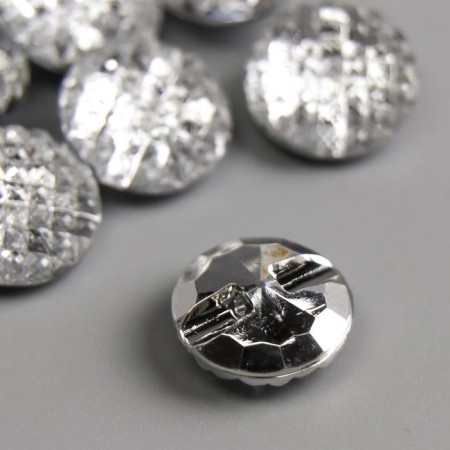 Buttons plastic for creativity "Round with faces" set of 12 pcs 1.5x1.5 cm-1