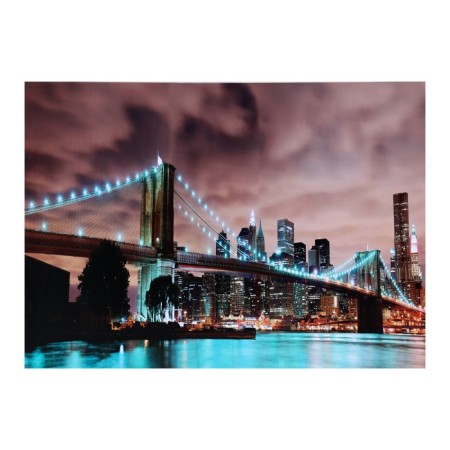 Picture on canvas "Night Brooklyn Bridge" 50*70 cm