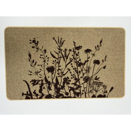 Batista mat, 45x75 cm, drawing thistle