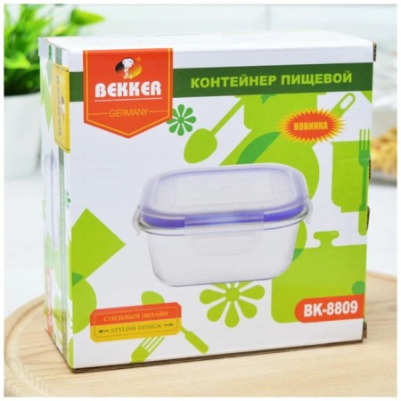 Bekker food container, 1100 ml, size 18.5x18.5x8 cm-3