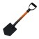 Automobile shovel, l = 62 cm, steel show with a plastic V-handle