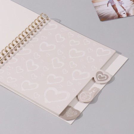 Photo album on spirals 20 sheets "We Family" Volumetric Element + 4 tabs 24x24 cm-4