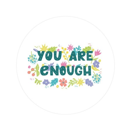 Pareo and beach rug "You are enough", d = 150 cm-1