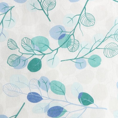 Crystick 1.5 joint venture and I "Eucalypt" color blue 147x210 ± 3, 100% cotton, calico, 120 g/m2-1