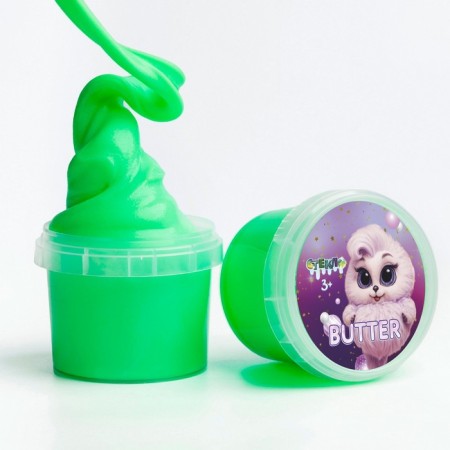 Slime "Glass", Butter series, Green, 75 g