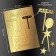Decoration for the cake "Happy Birthday", gold