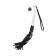 Pecado BDSM label, white handle, black whips, genuine leather