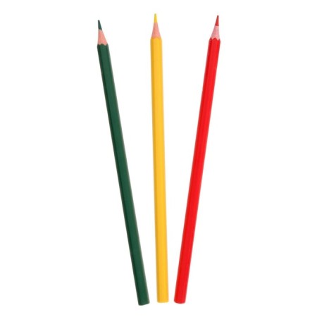 Pencils 6 colors Calligrata, economical, sharpened, hexagonal, plastic, cardboard packaging, euro -handle.-1
