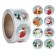 Stick Paper "New Year" d = 2.5 cm 500 pcs in a roll 3x6.5x6.5 cm