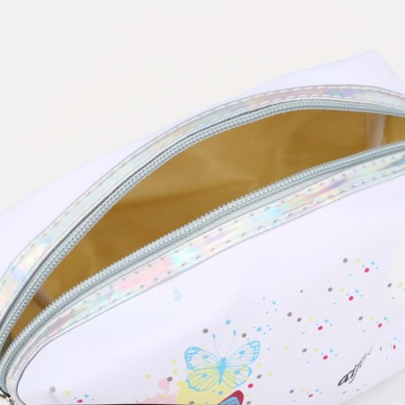 Cosmetic bag with lightning, white/multi -colored color-2