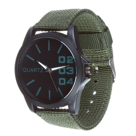 Watch of wrist "Armets", D-4.5 cm, green strap 20 mm-1