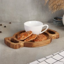 ADELICA END with ADELICA handles, 25.5 × 17.5 × 2 cm, oak