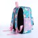 Baby backpack on lightning, 3 outer pockets, turquoise/pink color