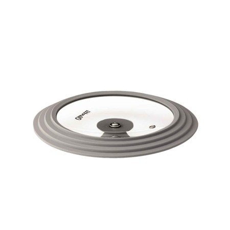 Olivetti Glu28 pan cover with silicone rim and pen, glass, 3 sizes, d = 28/30/32 cm-3