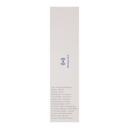 AKZ MAX10 headphones, wireless, full -size, microphone, backlight, blue-10