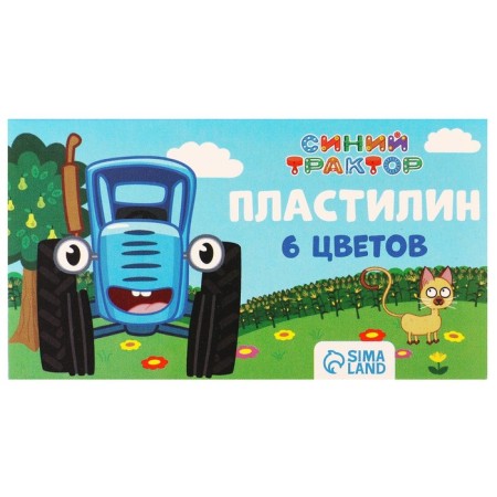 Plasticine 6 colors 60 g "Blue Tractor"-4