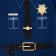 T-shirt Children's KAFTAN "Sheriff" R.36 (134-140), blue
