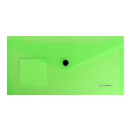 Travel button folder-convert (255x130mm), 180 μm, Erichkrause Glossy Neon, glossy, translucent, mix-3