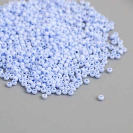 Glass beads 15/0 "Marshmallow. Matte. Lilac" 10 g