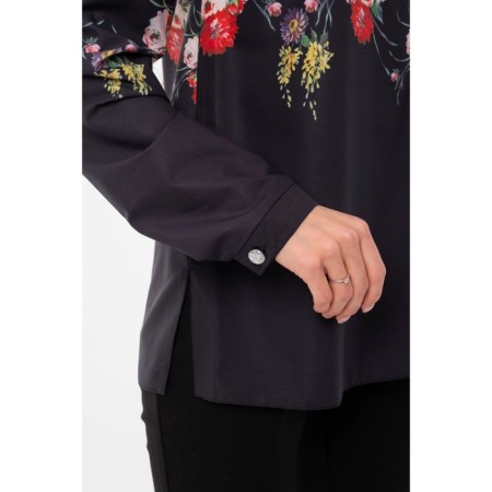 Female blouse, size 46, black color-10