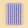 Candles for the cake, lilac, 16 pcs., 0.5 x 6.5 cm.