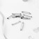 The base for brooches, 2 holes, 32 mm, 10 pcs, silver color